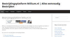 Desktop Screenshot of millium.nl
